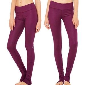 ALO Yoga Idol Leggings, Size Small, Berry